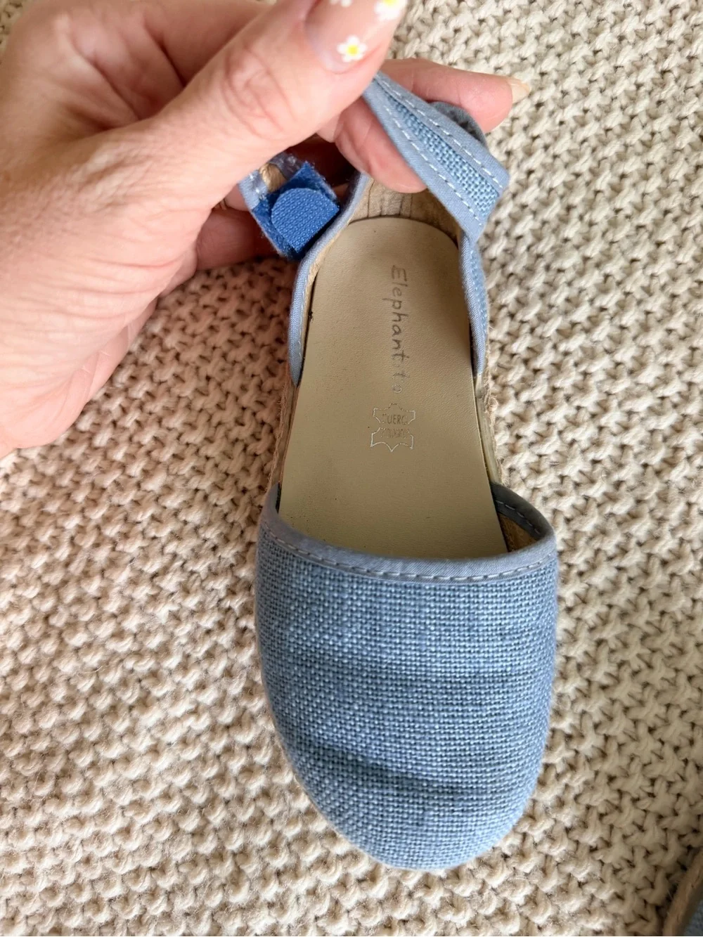 Elephantito Espadrille Sandals | Size 26 US size 10 toddler| Blue Denim 💙